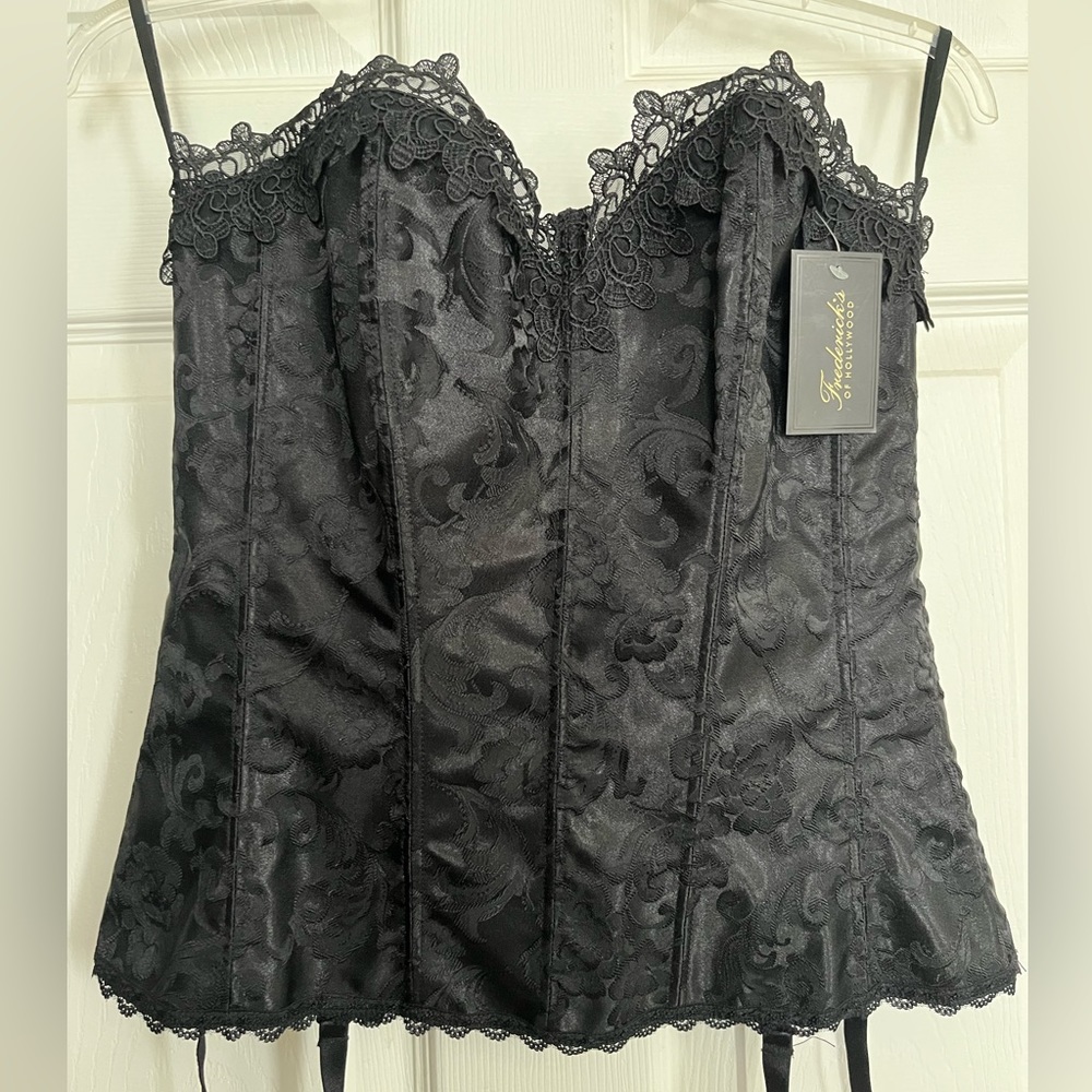 Fredericks of Hollywood black corset 34